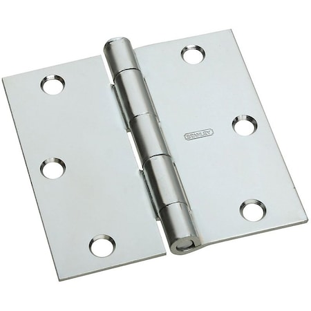 National Hardware Door Hinge, Steel, Zinc, Full-Mortise Mounting N830-196