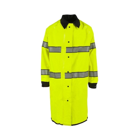 Neese Uniforms SafeOfficr Rv RnCoat/Ref Tp-HVLim/Blk-6X UN003-33-2-LBK-6X