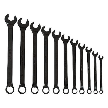 Williams Combination Wrench Set, 1" L, Steel, SAE JHWWS1171BSC