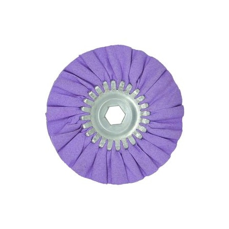 Renegade Products Usa 6 Inch Mini Airway Buffing Wheels, Purple FAW6XMBN2-16PPUR