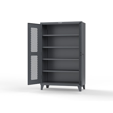 Strong Hold 12 GA Stainless Steel Double Shift Cabinet 56-DS-248SS
