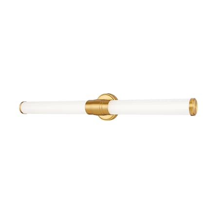 Z-Lite Warwick 1 Light Vanity, Modern Gold/Opal White, 32.5 In W x 4.75 In H 1020-32W-MGLD-LED