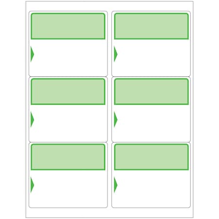 Tape Logic Blank To/From Labels - Green, 600PK LLTFGN