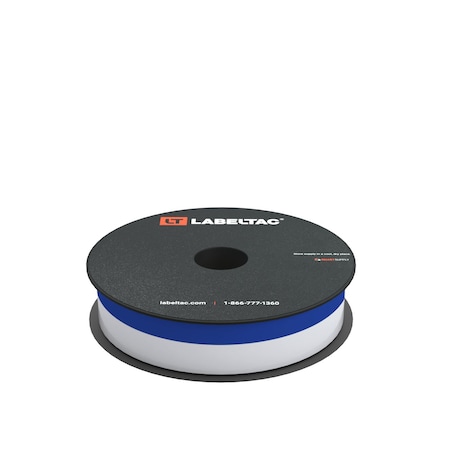 Labeltac Printable Cable Wraps 1in x 70ft, 0.25in Printable LT4/LTPX, Blue LT107WW
