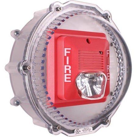 Safety Technology International Stopper Dome for Horn/Speaker/Strobe, Polycarbonate, Surface Mount, 9 3/8 in W x 8 1/2 in H x Clear STI-1219