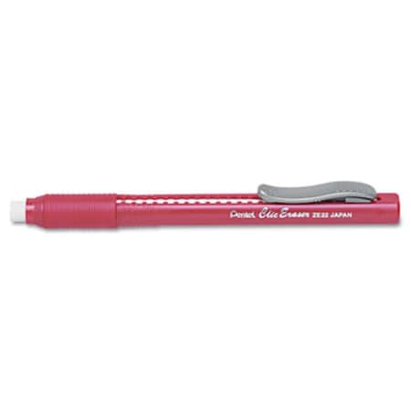 Inkinjection Clic Eraser Pencil-Style Grip Eraser Red IN8913