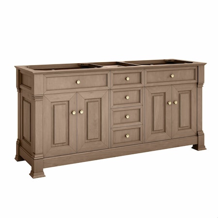 James Martin Vanities Brookfield 72 in. Double Vanity, Pecan 547-V72-PCN