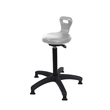 Blue Ridge Ergonomics Polyurethane Serpent Sit-Stand in Gray Polyurethane PSPHBST-RG-NF-RG-GRY