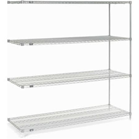 Nexel 54 x 18 x 74 in. Poly-Z-Brite Wire Shelving Add-On 189329