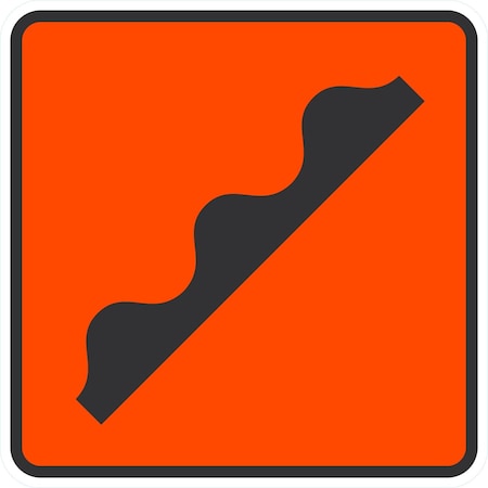 Lyle Speed Bump Graphic, 24x24, Non-Reflective, Orange G-13424-NA_24x24