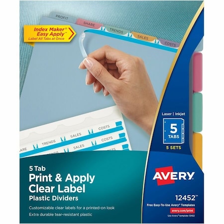 Avery reg Index Maker Index Divider, Assorted AVE12452