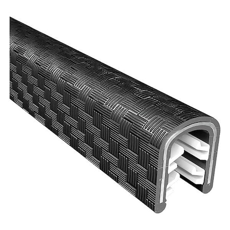 Trim Lok Inc Edge Trim Plus, Black, 250 ft L ETPB8x1/8-250