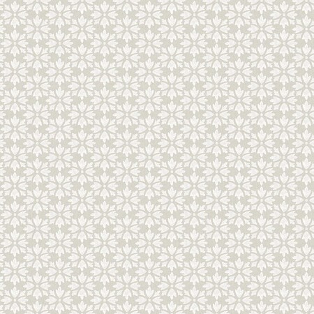 Chesapeake Phlox Grey Floral Stamp Wallpaper 4148-27454