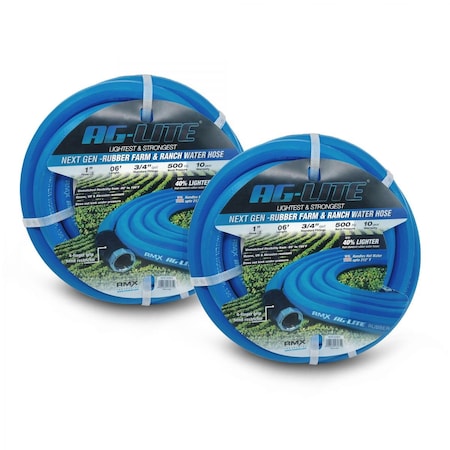 Ag-Lite Rubber Water Hose Lead-In 1in. x 6', 2PK ALONE06-2pk