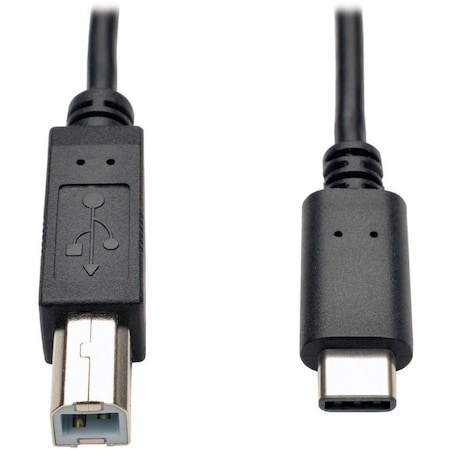 Tripp Lite Eaton Tripp Lite Series USB-C to USB-B Cable - USB 2.0, (M/M), 6 ft. (1.83 m) U040-006