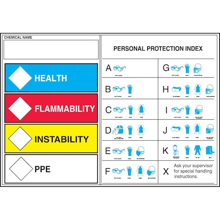 Accuform HMCIS SAFETY LABEL HEALTH LZS417