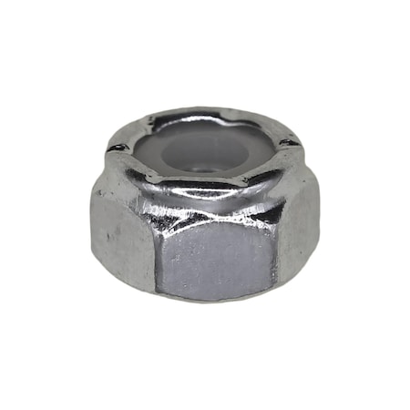 Auveco 10-32 Nylon Insert Hex Stop Nut Zinc, 100PK 9537