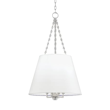 Hudson Valley Lighting Burdett 8 Light Pendant 22 In. Polished Nickel 6422-PN
