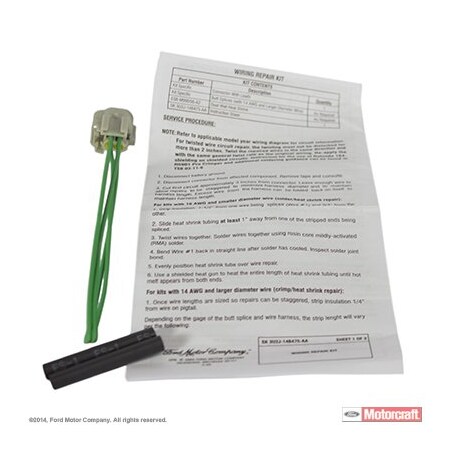 Motorcraft Wheel Speed Sensor Connector,  WPT1116