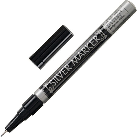Pilot Creative Permanent Marker, Extra Fine, 0.5mm, Silver Ink 41801