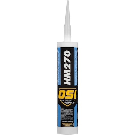 Osi Silicone Sealant, White, 24 hr Curing, -60 to 400 deg F, 10 fl-oz Cartridge 1493960