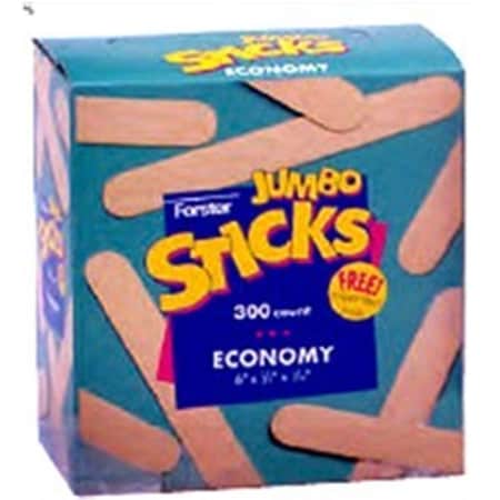 Art Supplies Jumbo Craft Sticks, 500PK 25370