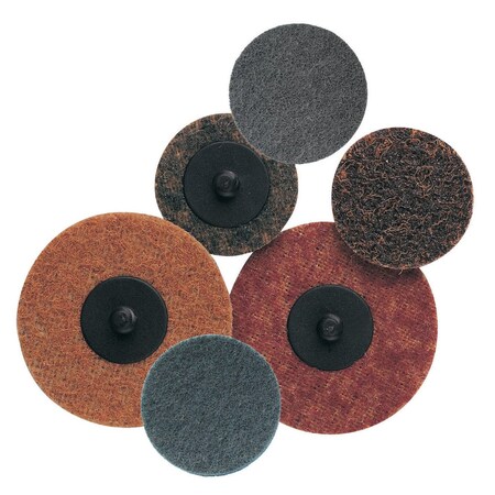 Pearl Quickmount Mini Conditioning Discs 2" AO Non-Woven Extra Coarse/Brown NW02ECQ
