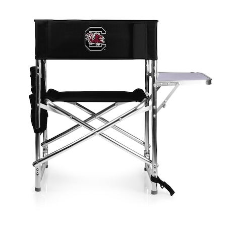 Picnic Time Family Of Brands NCAA South Carolina Gamecocks Sports Chair with Side Table - Beach Chair 809-00-179-524-0
