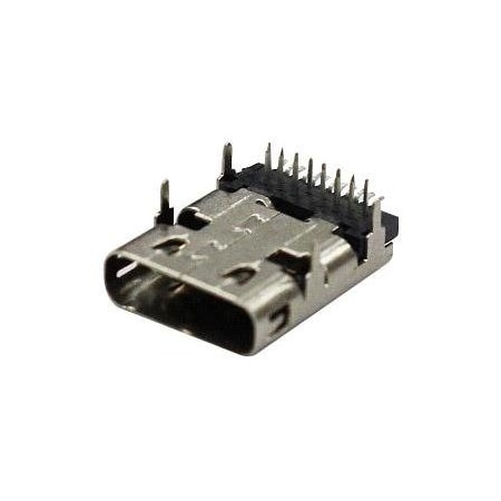 Attend USB Type C socket, R/A Hybrid Type w/o rear cover, Standard type 1.5mm, 30u in.Pd+2u 217B-AG01