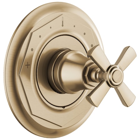 Brizo Rook: Sensori Thermostatic Valve Trim - Cross T66T061-GL