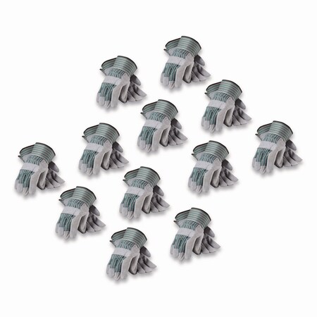 Pip Gloves, Gray/Green, S, 12 PK 83-6563/S