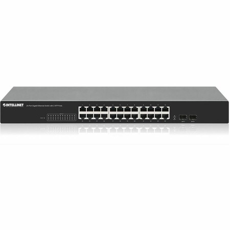 Intellinet Network Solutions 24-PORT GIGABIT ETHERNET SWITCH WITH 2 SFP PORTS 561877