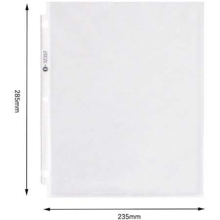 Business Source Sheet Protector, Clear, Polypropylene, PK4 BSN32357
