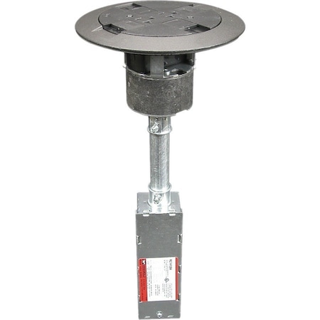 Wiremold Poke-Through Box, 24.5 cu in, Wiring Box Type, Steel RC7ATCBK