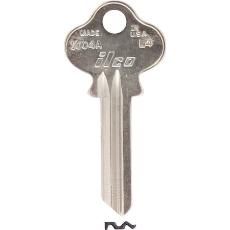 Ilco Lockwood Nickel Plated House Key L4 / 1004A, 10PK IAL4604900B