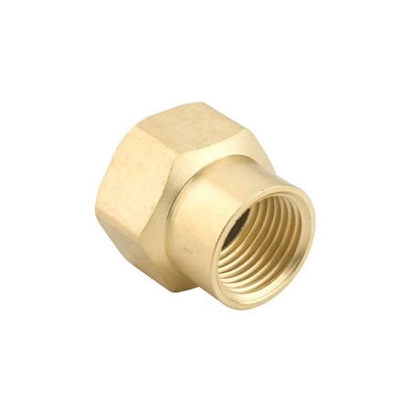 Gilmour Hose Connector, 1/2 x 3/4 in, FNPT x FNH, Brass 800574-1002