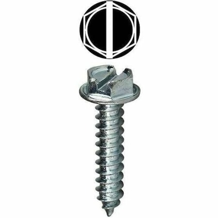 Dottie Sheet Metal Screw Kit, Zinc Plated Finish, Carbon Steel, Hex Washer Head Slotted Drive 6HX