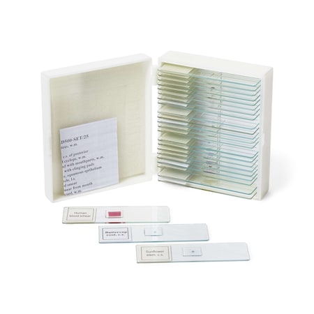 United Scientific Prepared Slide Set, 25 Slides SLD500-SET/25