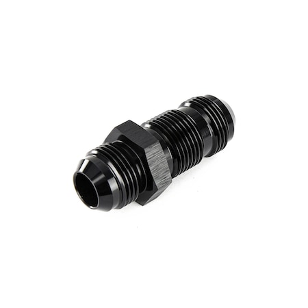 Hps Performance Straight -16 AN Male to Male Bulkhead Adapter, Aluminum, Black AN832-16