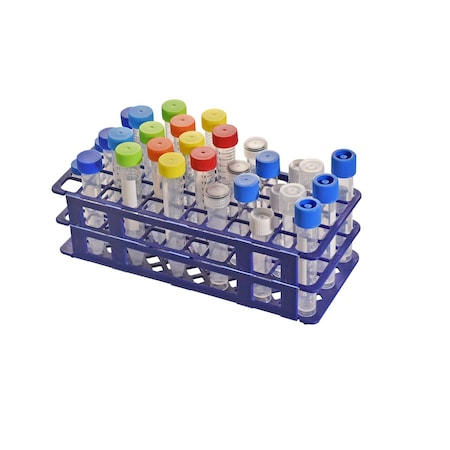 Mtc Bio Tube Rack, 60-Place, 15-17mm Tubes, PP, 5PK R1117