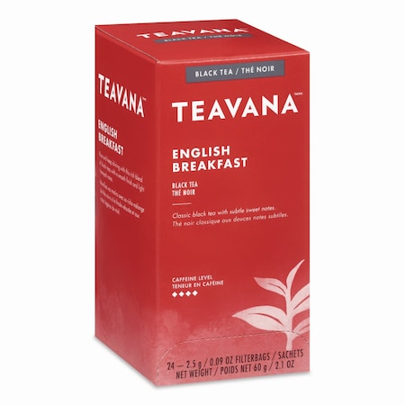Starbucks Teavana Tea Bags, English Breakfast, 0.09 oz, 24PK SBK13087