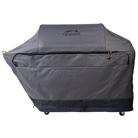Traeger FullLength Grill Cover, 25 in W, 71 in D, 51 in H, NylonPolyester, Gray BAC603