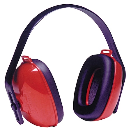 Howard Leight QM24+ Three-Position Earmuffs, 25 dB NRR, Red/Black 154-QM24PLUS