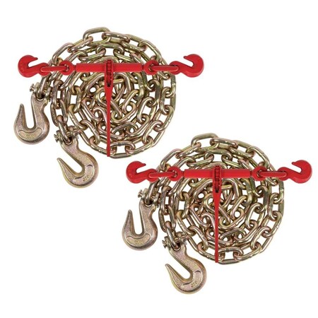 Mytee Products G70 Chain & Binder Kit - (2) 1/2in - 5/8in Ratchet Load Binder, (2)1/2in x 16ft C..., 2PK 1216CHRBx2