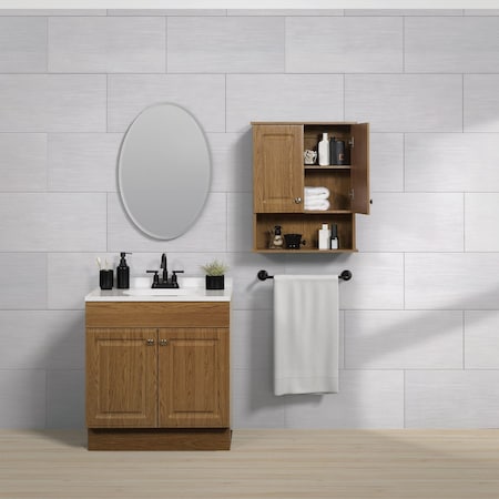 Zenith Zenna Home Oak 23'' W x 8-1/4'' D x 28'' H Wall Bath Cabinet R2328KKA