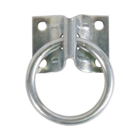 Koch Industries Large Zinc-Plated Silver Steel 2 in. L Hitching Ring 2760003