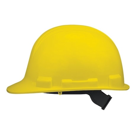 Msa Safety SAFETY WORKS Hard Hat, 4Point Textile Suspension, HDPE Shell, Yellow, Class E SWX00345-01
