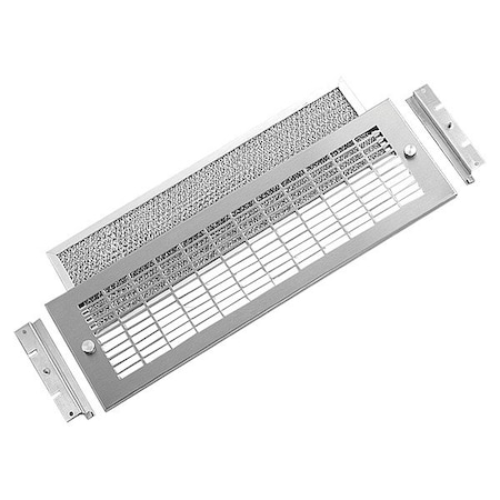 Nvent Hoffman Exhaust Grill and Filter, 16 Gangs, Steel AEXGR275
