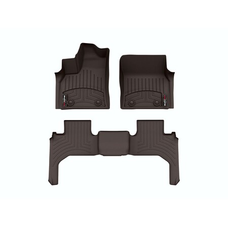 Weathertech Cocoa, Front and Rear Floorliners 471713-1-2