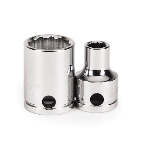 Williams 3/8" Drive, 1/2" SAE Socket, 12 Points, Standard , 1/2, 3/8" Dr. JHW31216-TH